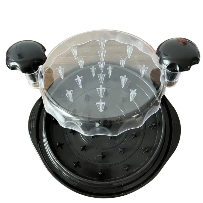 Meat Shredder Machine Chicken Shredder Large Chicken Breast Shredder Tool Twist with Brush and Fork  Anti-Slip Strip with Handle