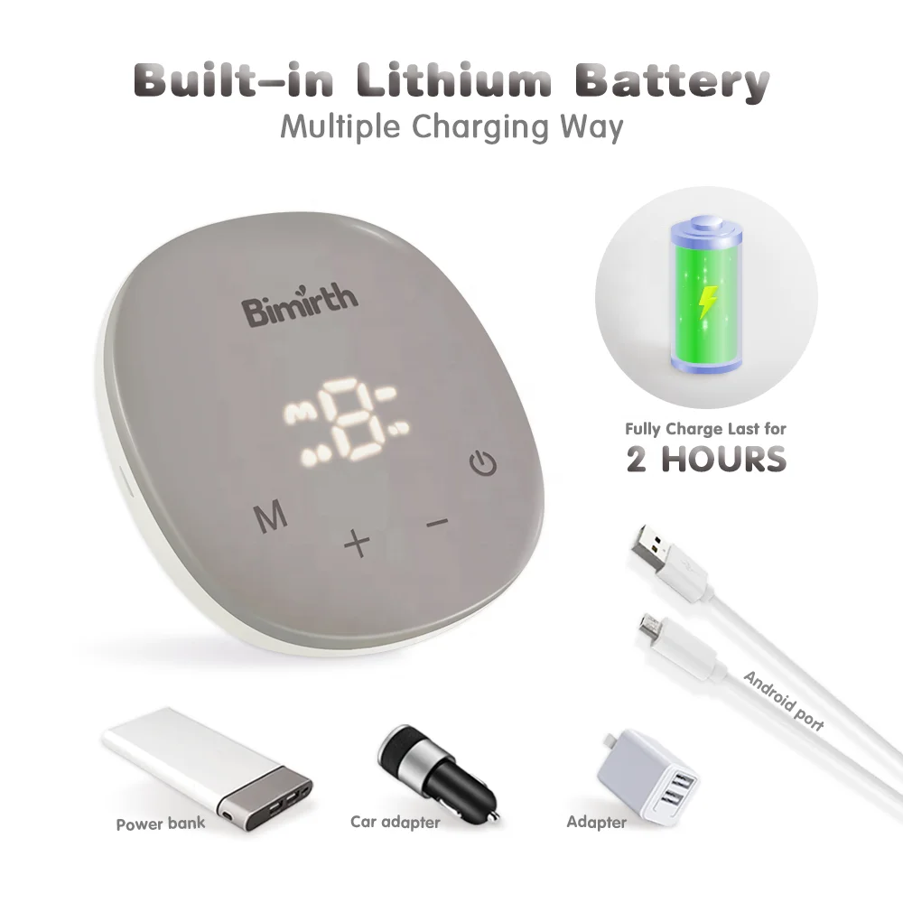 milk sucker Bimirth oem accept fit large breast 1800mAh rechargeable electric double electric breast pump