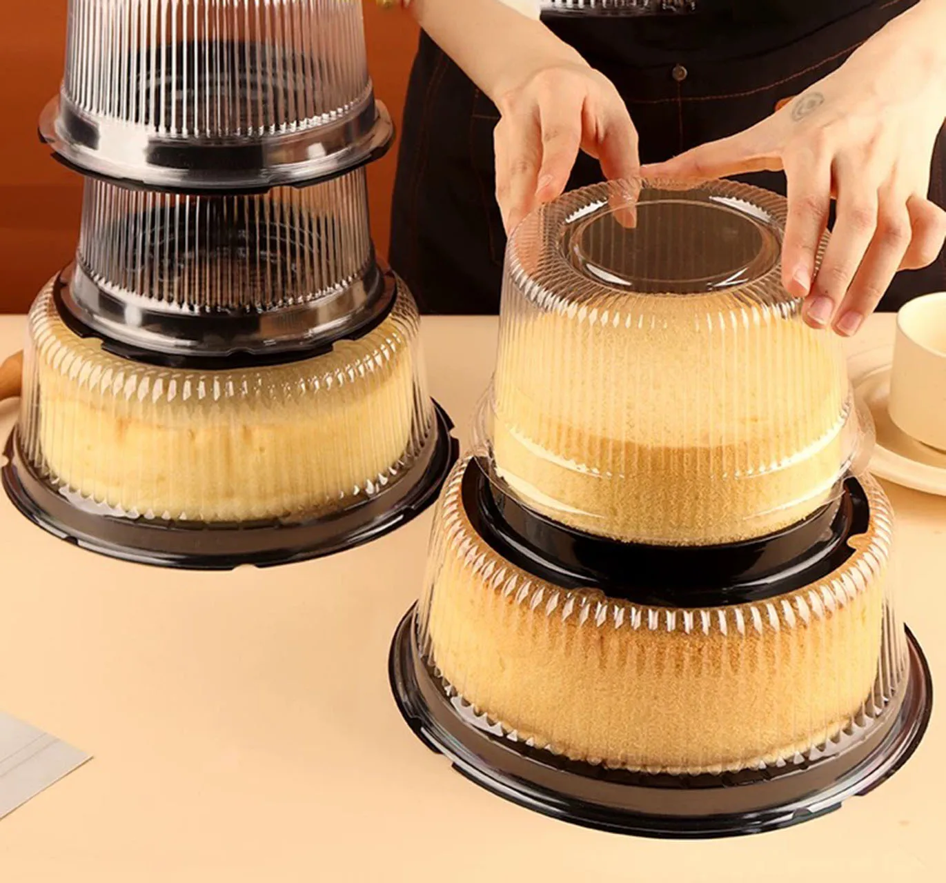 Hot Sale Transparent Fruit Box Disposable High Quality Plastic Containers Dessert Boxes