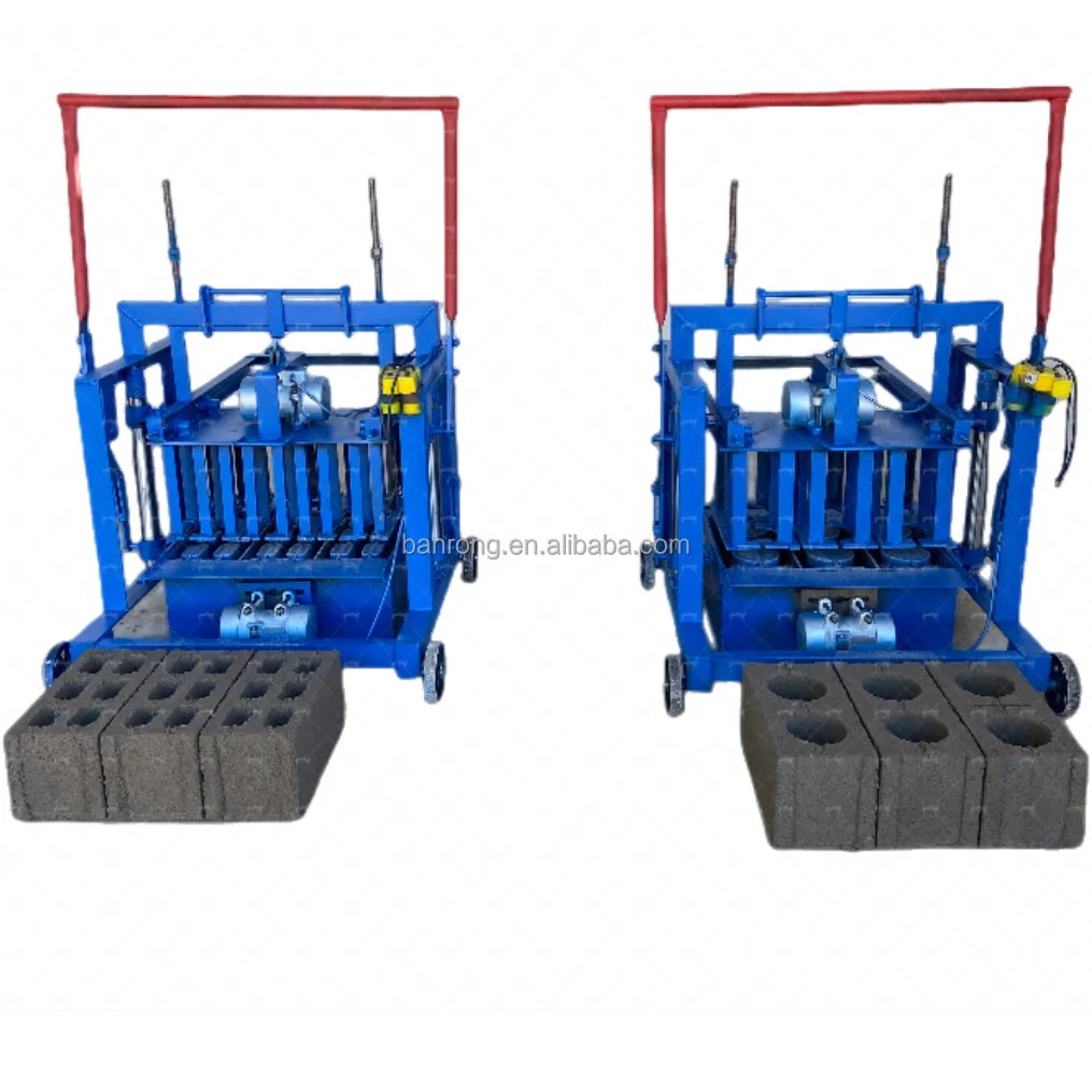 BR3-45 Low Cost Direct Sales Concrete Middle Size Mobile Egg Laying Brick Making Machine
