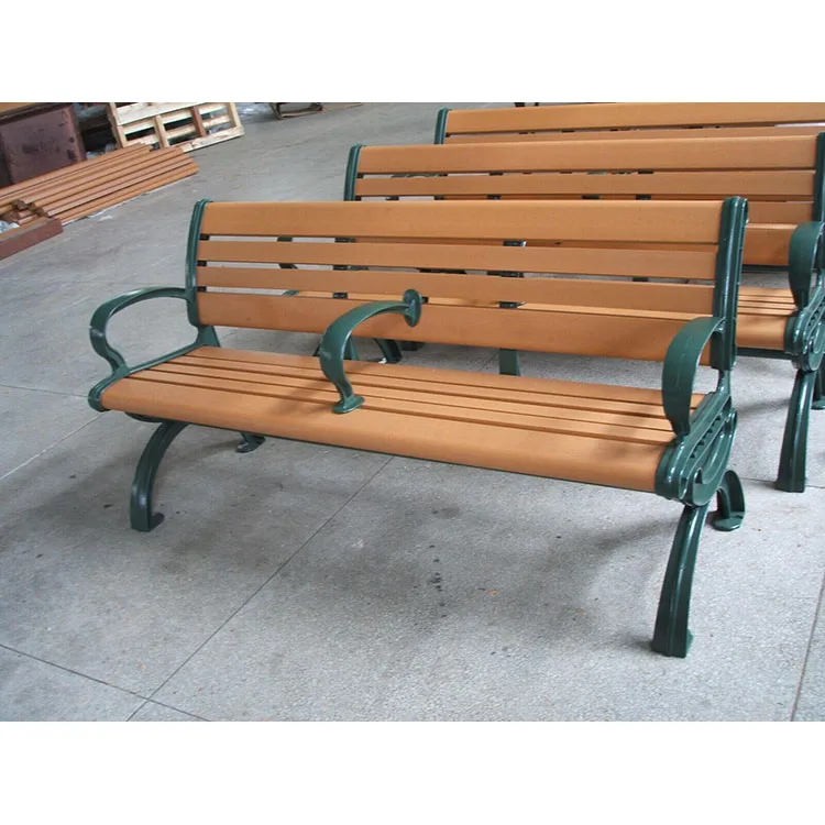 
Cheap wooden long bench chair with backrest 