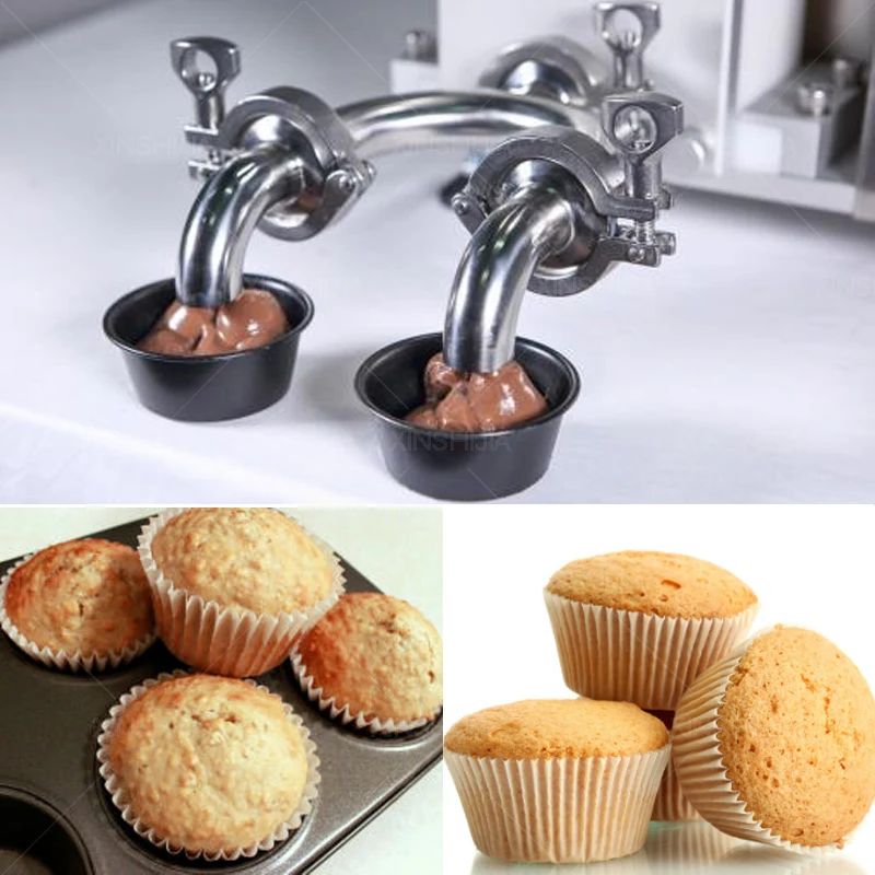Automatic cookies croissant cupcake cake depositor icing decorating frosting machine