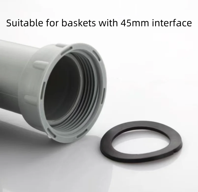 Premium Stainless Steel Single S-Curved Kitchen Sink Strainer Flexible Drainage Waste Drainer Without Overflow Pipe