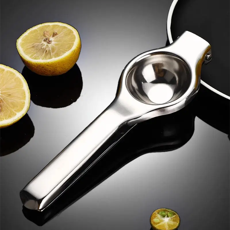 Portable 304 Stainless Steel Kitchen Orange Lime Fruit Press Squeezer Cold Handheld Hand Citrus Portable Lemon Manual Juicer
