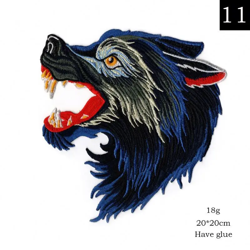 Handmade revolver rose dragonfly wolf head maple bunny angel lion monkey cartoon animal Patch Decoration Applique for hat