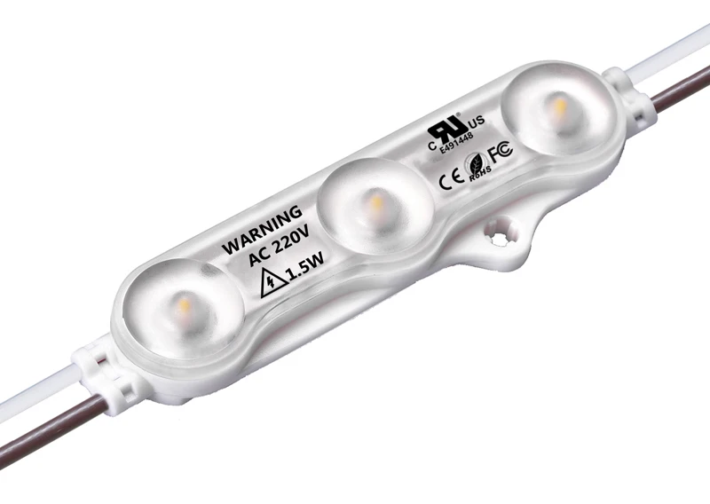 LED adv sign module AC 110v 220v module LED backlight smd2835 lens module with ce rohs