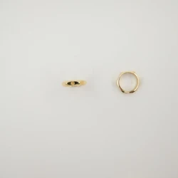 jewelry making materials accessory 18k gold Jump rings Petal Shaped jump rings