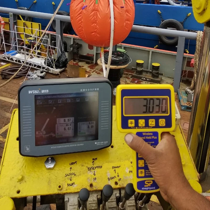 Offshore vessel Crane LMI Touch Screen Load Moment Indicator Control System for Pedestal crane LSI