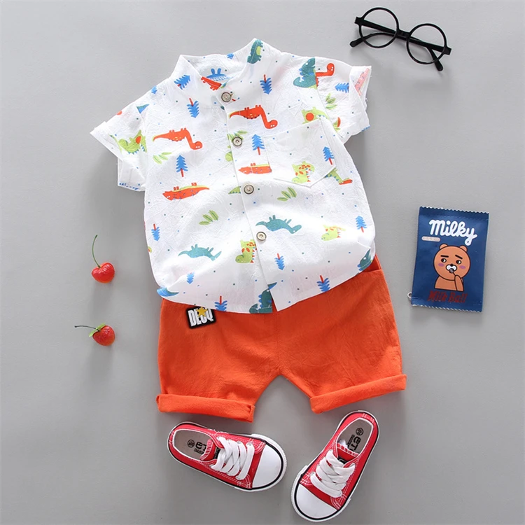 Multi style fashion sumer two piece kids boys clothing set baby boy 24 months infant baby boys clothing tops and shorts set