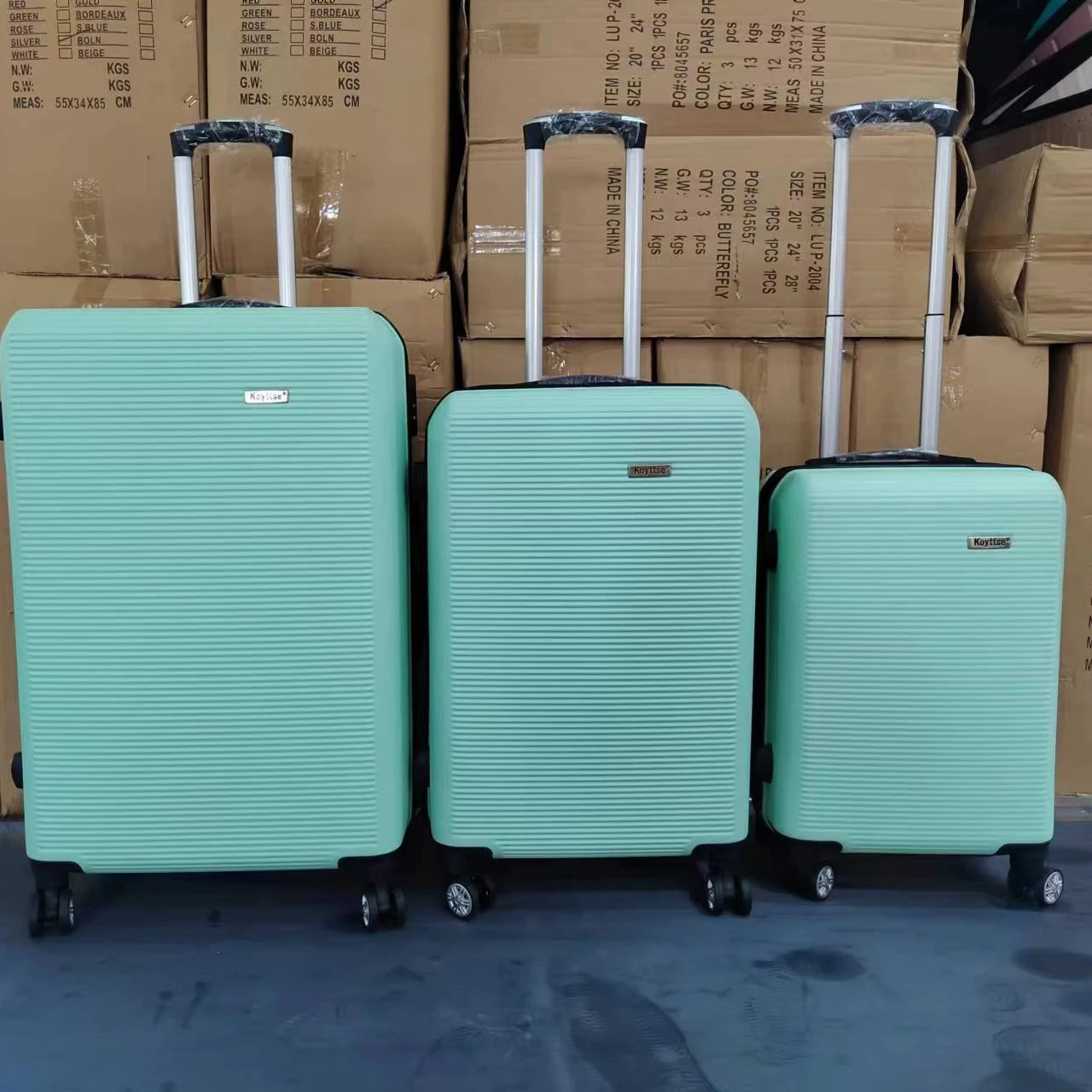 Business anti-theft code lock Universal wheel Luggage Hard side suitcase