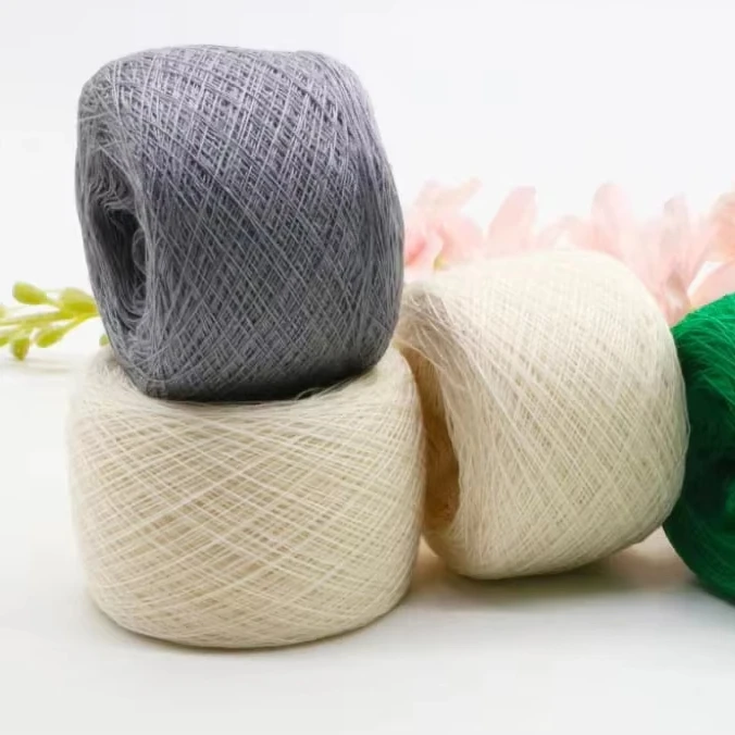 Blended yarn 70% Tencel 30% polyester spring and summer yarn is suitable for knitted sweaters