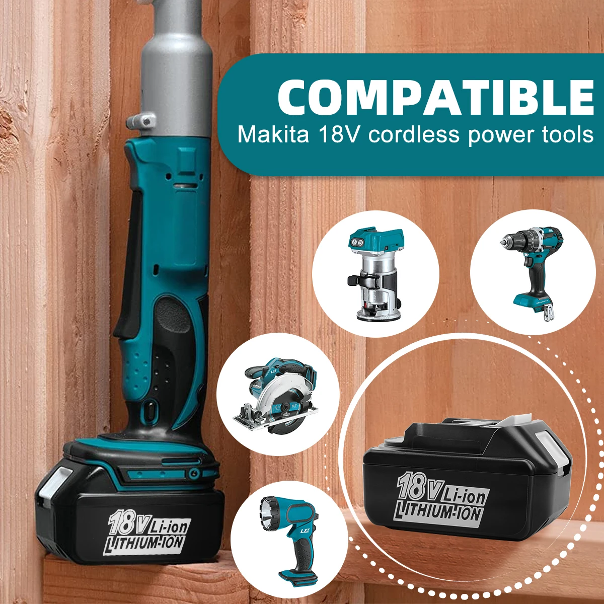 Сменная батарея для дрели Makita 18 в 6 Ач BL1830 BL1850