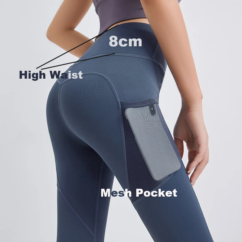 New Activewear Fitness Yoga Women Workout Pants Scrunch Butt Yoga Tight Pants Leggings With Pockets