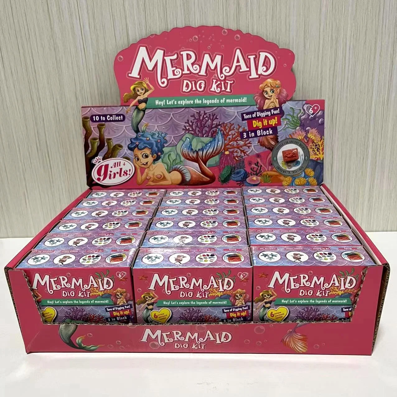 Wholesale  Dig And Discover Mermaid  Educational Stem Learning Excavation Toys Kids
