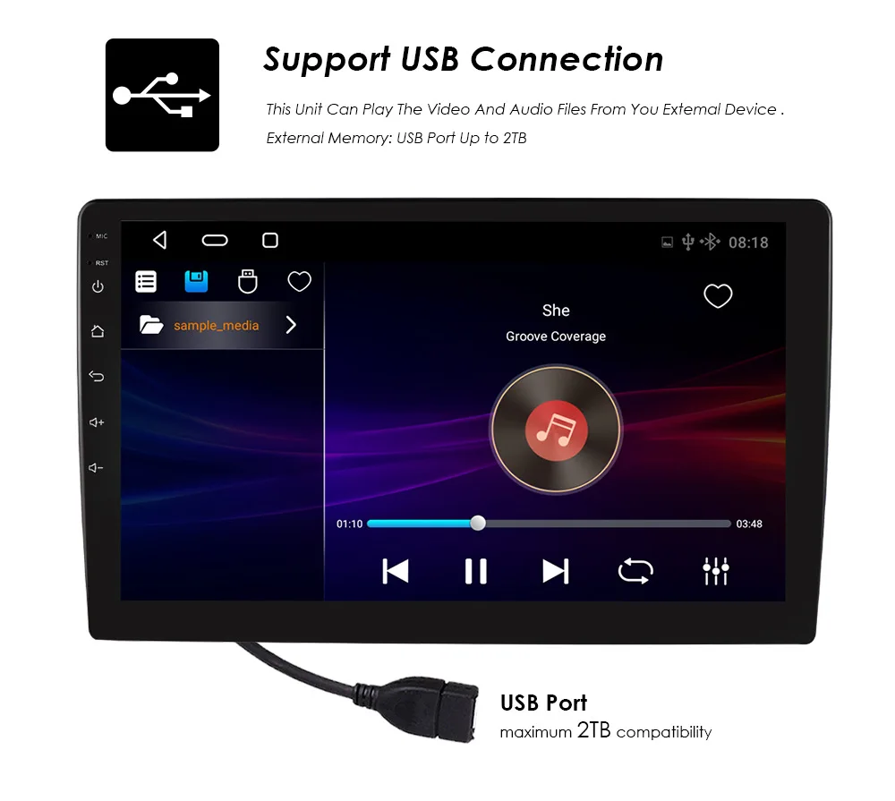General Motors Navigation Car Entertainment System Android 10.0 Quad Core 1/2G+32G Radio 4G Network Car DVD Player