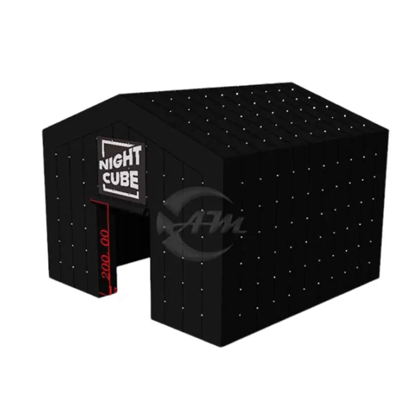 Factory Direct Black Airtight Cube Tent Inflatable Club For Events Party