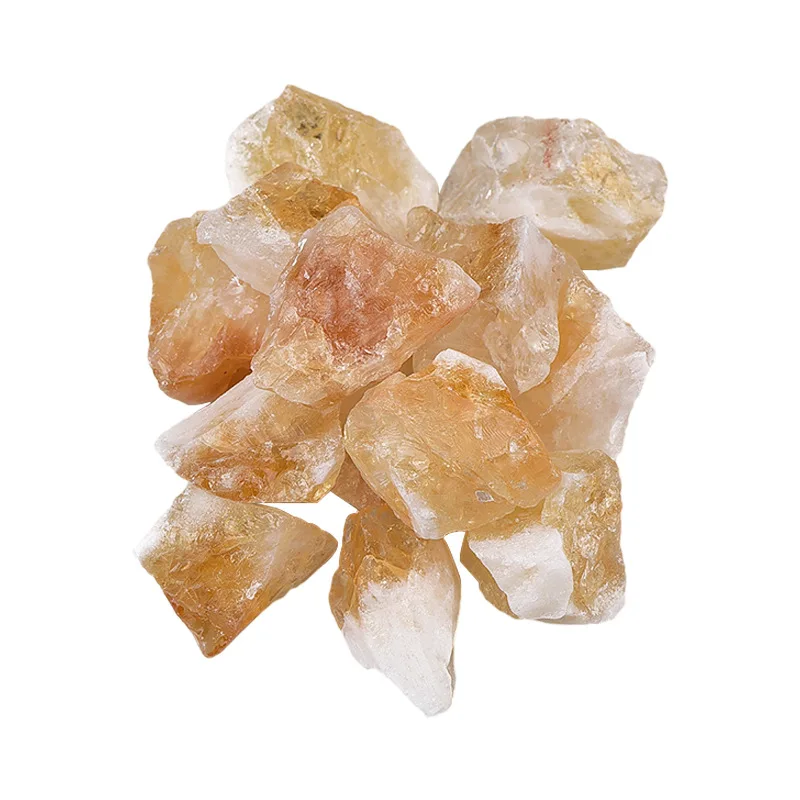 Cheap Rough Fragrance Stone Natural Healing Raw Crystal High Grade Golden Brazil Citrine for Home Garden Decoration DIY Gift
