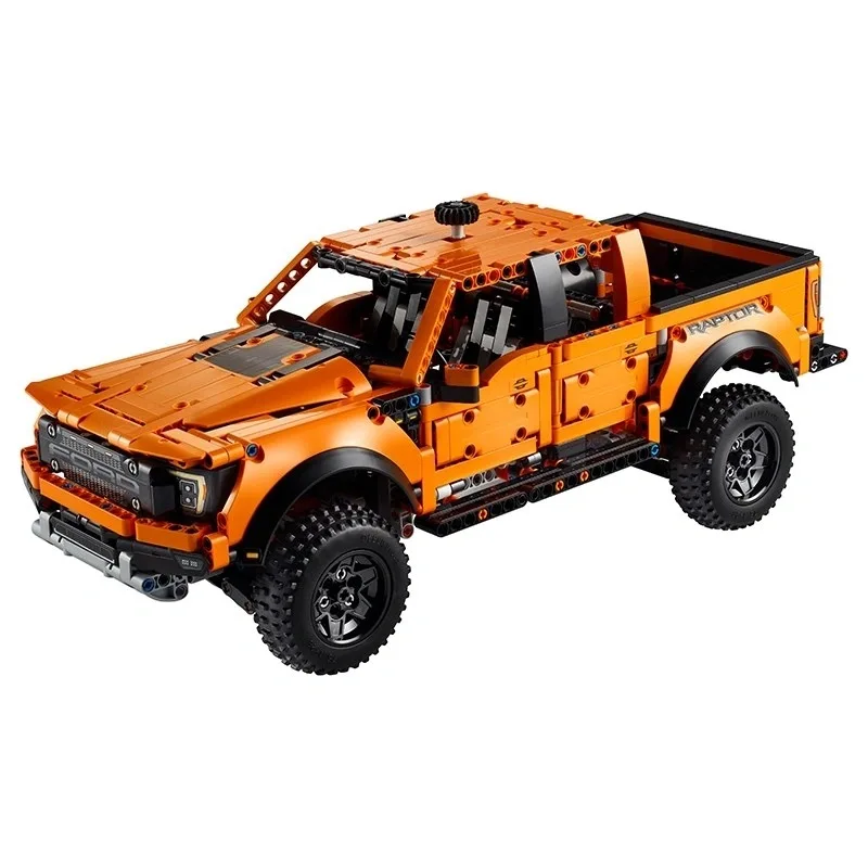 Совместим с Legoing 42126 orange Ford-Raptors F-150 пикап автомобиль головоломка собранные строительные блоки