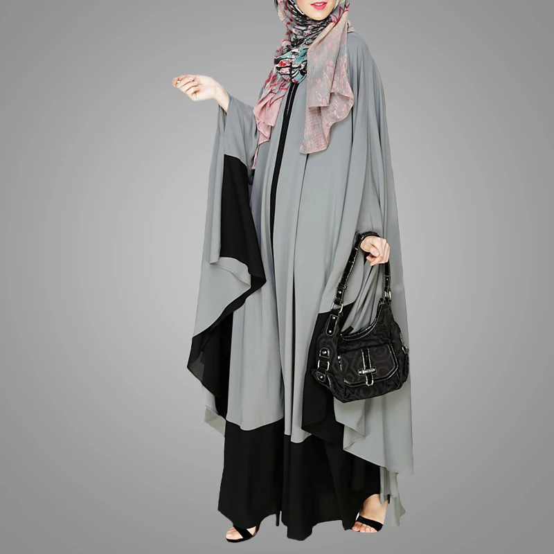 The  Latest Designs Elegant Simple Islamic Clothing Modern Plus Size Abaya Muslim Dresses For Women