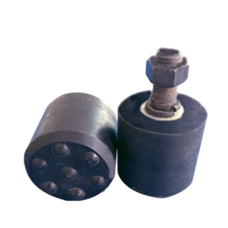 Spuerior Performance Anti-aging Polyurethane Cellular Plastic Buffers With Threaded bolts and Mounting Plate