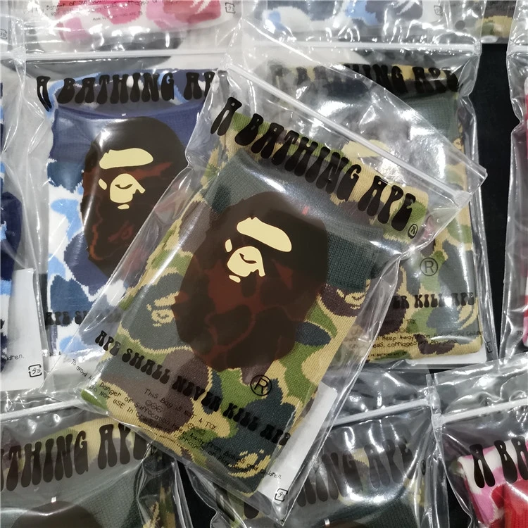  2021 горячая Распродажа Bape высокие носки шланг для женщин мужчин унисекс