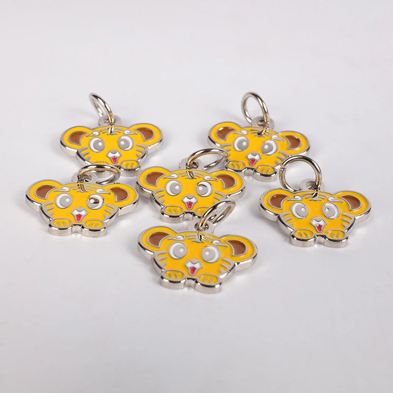 Customized Dog Name Tag Zinc Alloy Sublimation Printed ID Name Tag For Dogs and Cats Outdoor