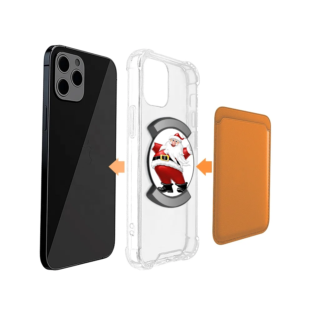 Qidian Smartphone Gadgets Plastic Clip Wireless Charging Friendly Phone Grip Kickstand Finger Ring Holder For Magsafe Grip