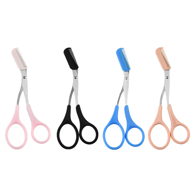 Косметические инструменты для удаления волос бровей милый макияж Триммер ножницы с расческой