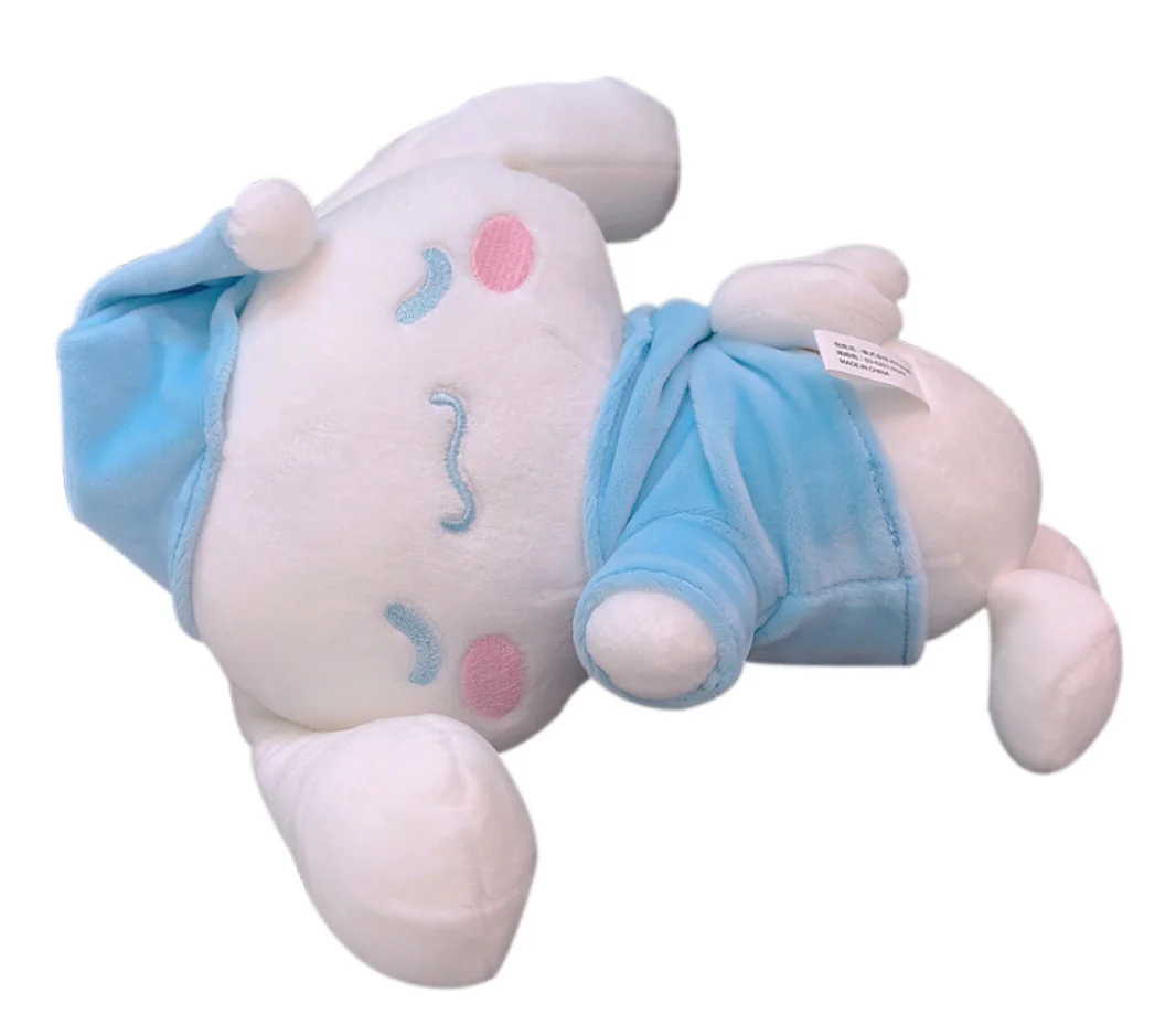 YIWU AULLAN High Quality Low Price Shopping Mall Doll Machine Pure White Plush Sleeping Cinnamoroll Melody Doll