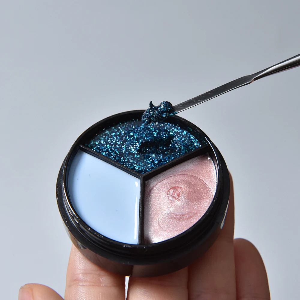 Paint Gel Professional Nail Art Use Colloidal Plane Motionless New Design 3 in 1 cream Pudding solid Painting UV Gel for Nails