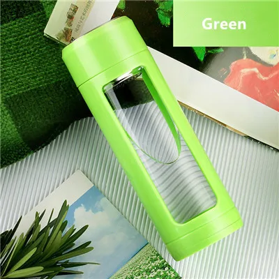 420ml Custom Drinking Water Glass Beverage Bottles private label