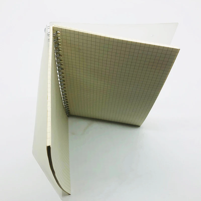 
Custom Frosted PVC Cover Offset Paper Inner Spiral Binding Cheap NoteBook 