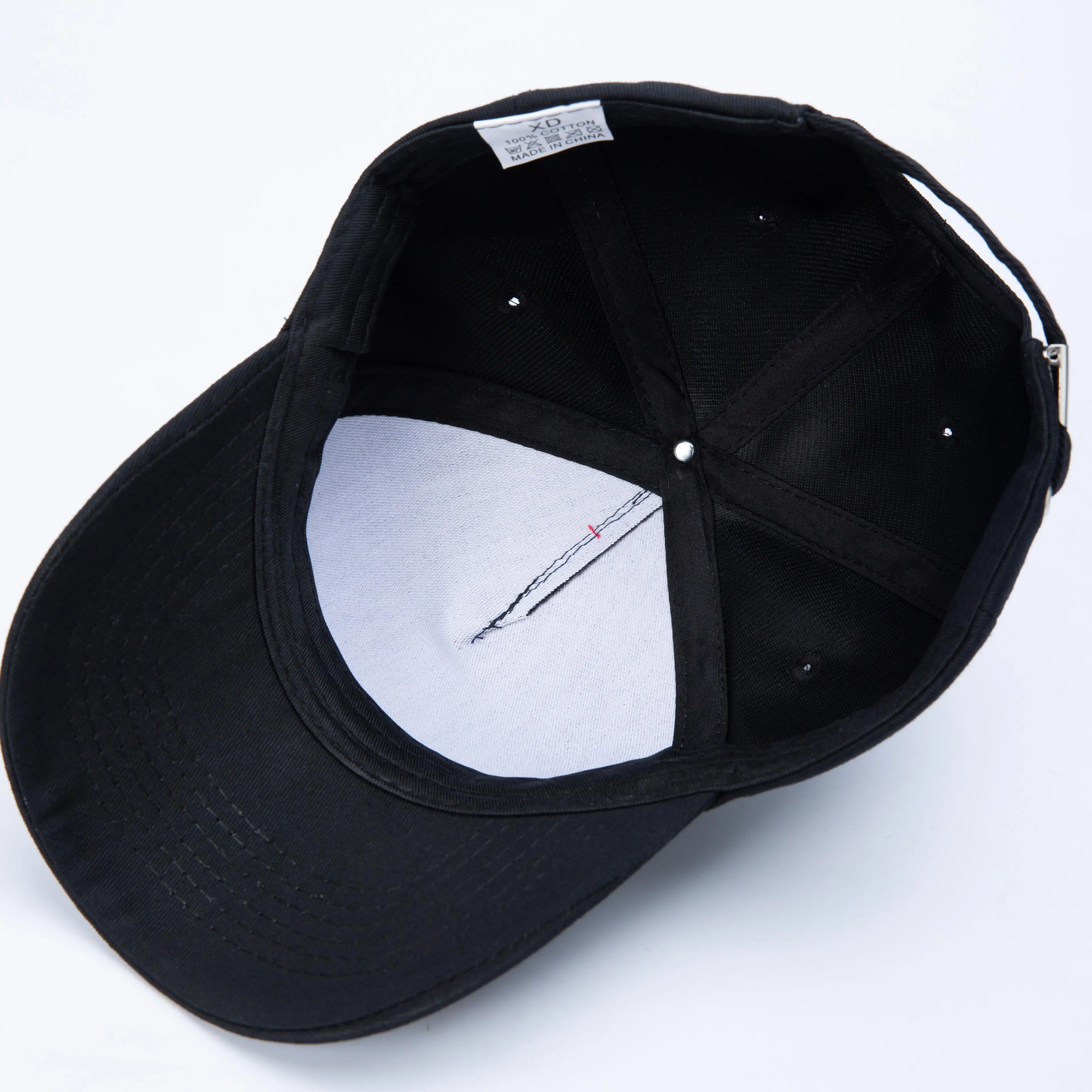 Cap manufacturer Custom 100% cotton 5 panel curved brim structured baseball ball cap with embossed logo