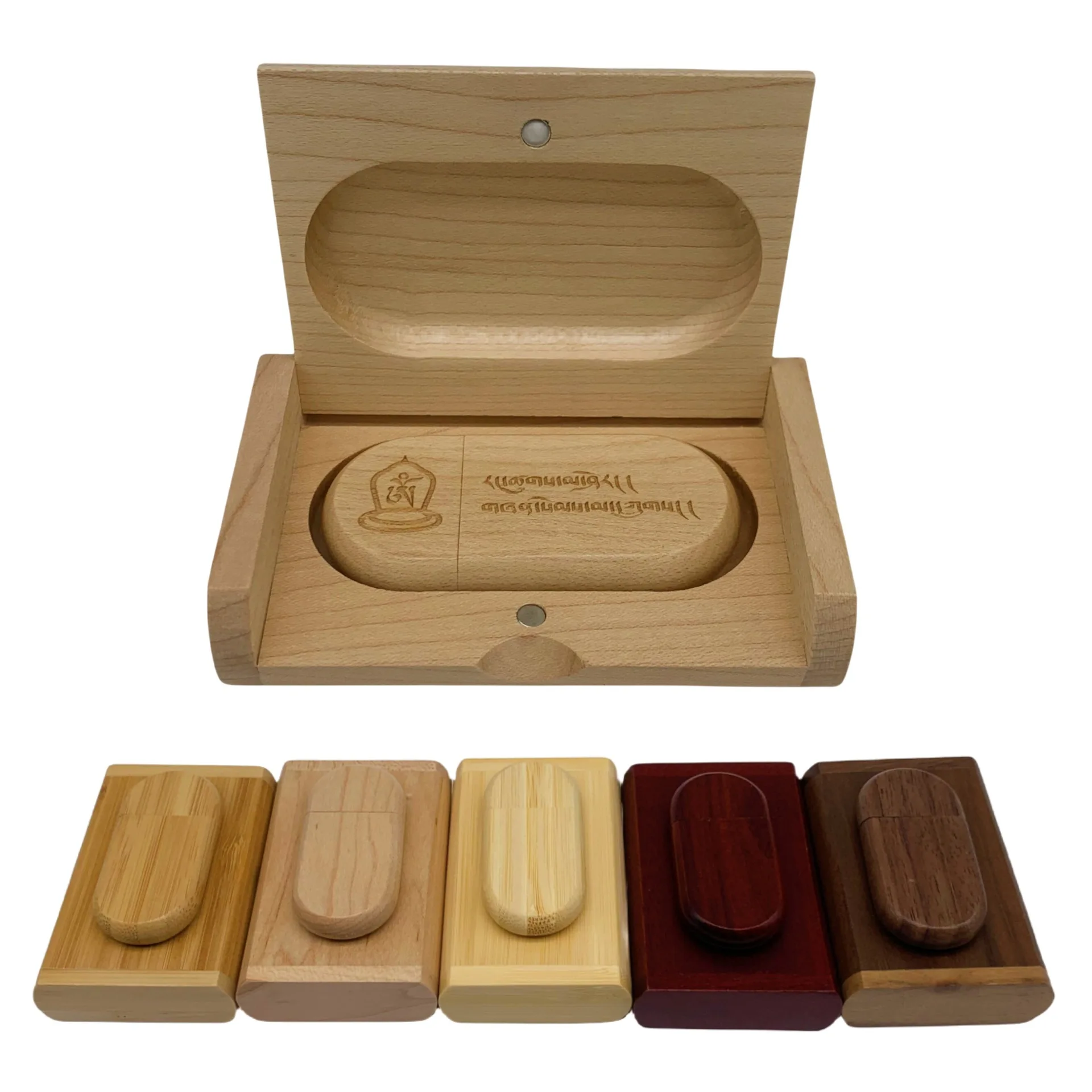 Wholesale Commemorative Bamboo Wooden USB Flash Drive Custom Engraved Logo for Graduation Enrollment Wedding Photography Gifts