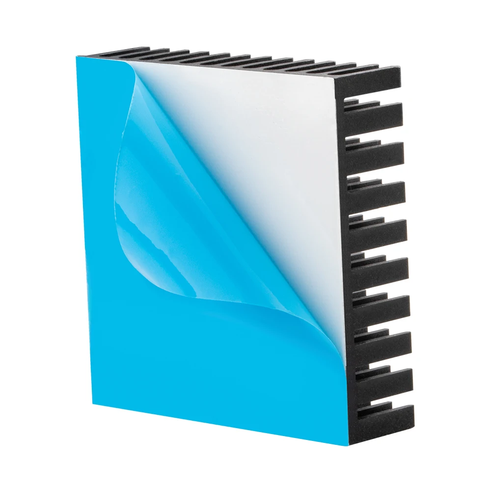 Алюминиевый радиатор-радиатор для электронного чипа IC RAM MOS Dynatron Raspberry Pi, охлаждение с теплопроводной лентой