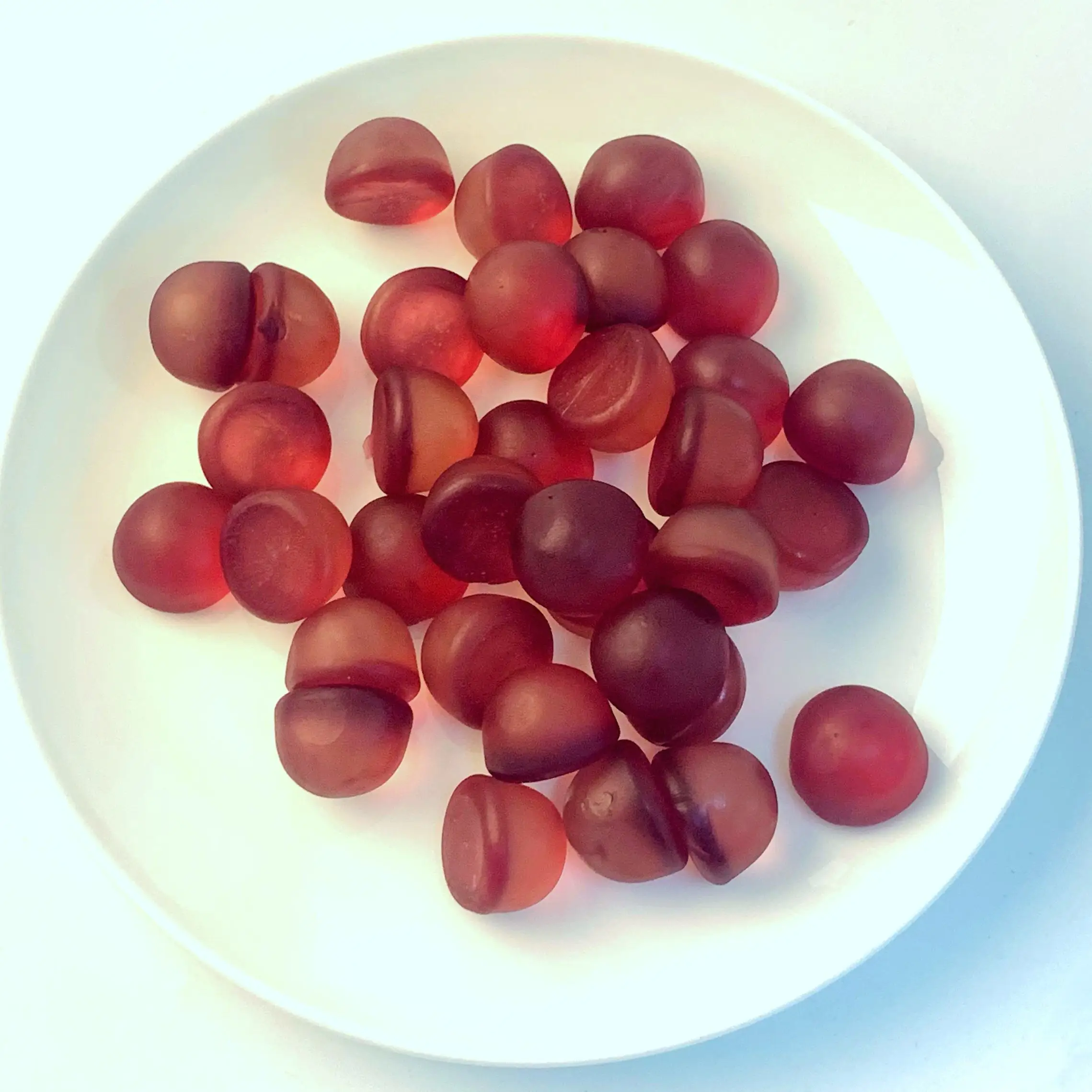 HACCP/BRC Certificate 4D Peach And Mango Juice Peeling Jelly Fruit Casings Gummy Candy