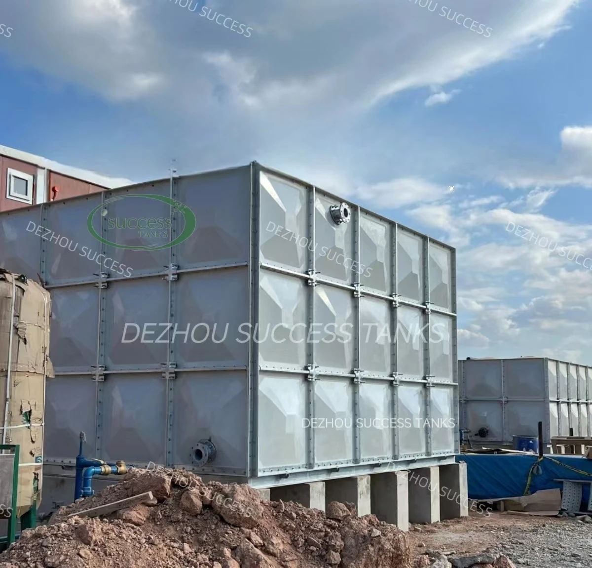 Hot Sale GRP FRP Drinking Water Storage Tank 8000 20000 Liter Square Fiberglass Rain Water Tank Cheap Price in Malaysia