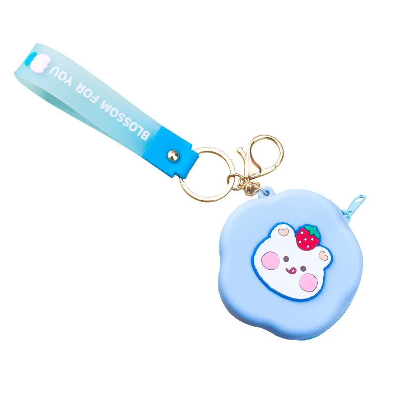 Cartoon cute three-dimensional figure storage bag, Soft Silicone Coin Coin Purse, Cute Gift PVC Material Squeeze Coin Purse