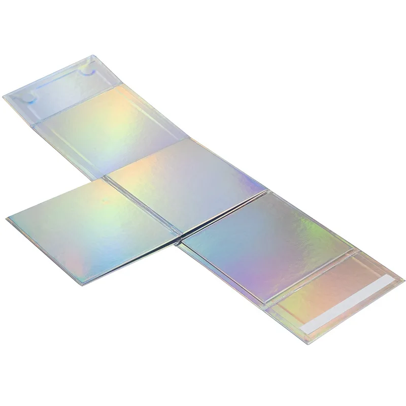 four-corner folding Gift universal packaging box direct supply square foldable box  side flip flip magnet box