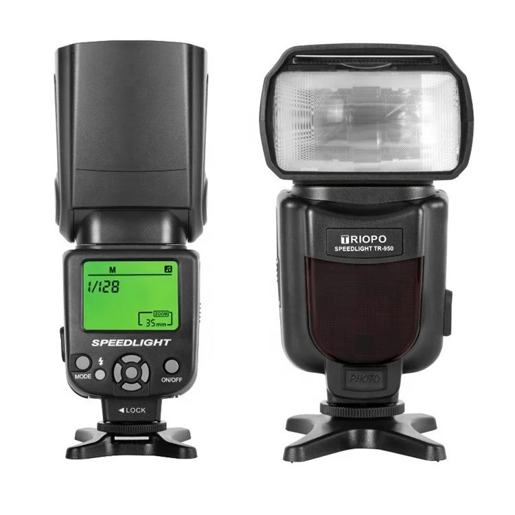 TRiOPO TR-950 camera speedlite flash light for Canon Nikon Panasonic Lumix Olympus Pentax Fujifilm etc Cameras