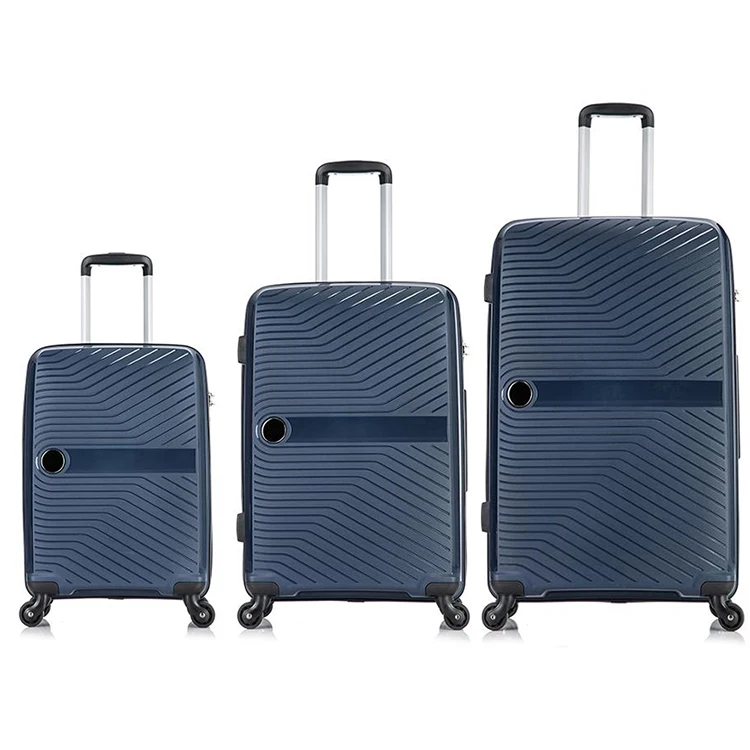 Personalized Design Hard-shell Business Trolley Bag Luggage travel Bag 3 Piece Set Pp Suitcase Luggage sets with 4 Wheels