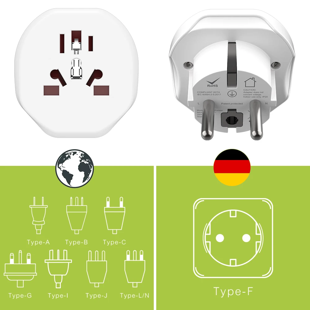 Wontravel Patent Travel Adapter Anniversary Wedding Souvenir Gifts Electric Travel Set for Guests