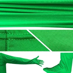 Fotobestway Invisibility Cloak Jumpsuits Ninja Cosplay And Mouth Black Man Halloween Stage Show Tight Mysterious Actor Costume