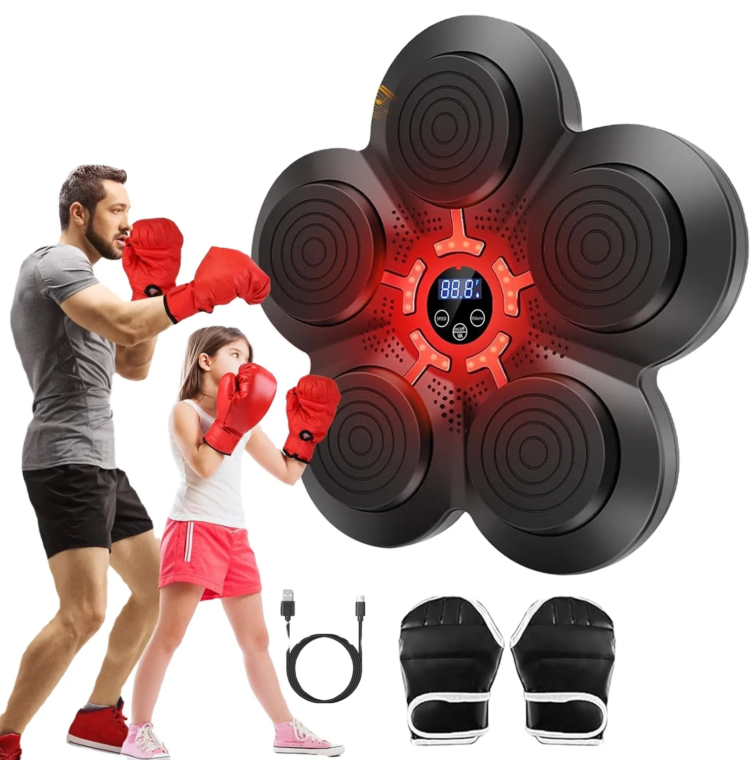 Home Indoor Intelligent Music Electronic Adult Child Boxing Machine Smart Music Boxing Machine