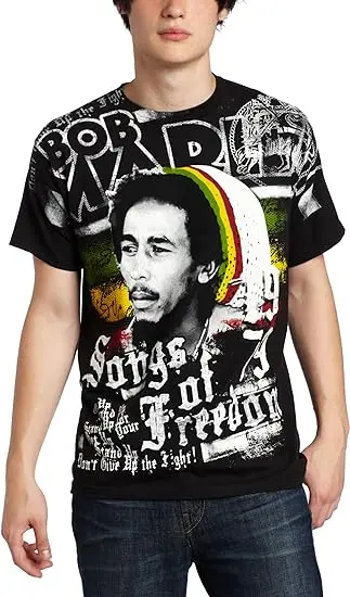 Rasta rastafarian clothing Reggae Bob marley t-shirt