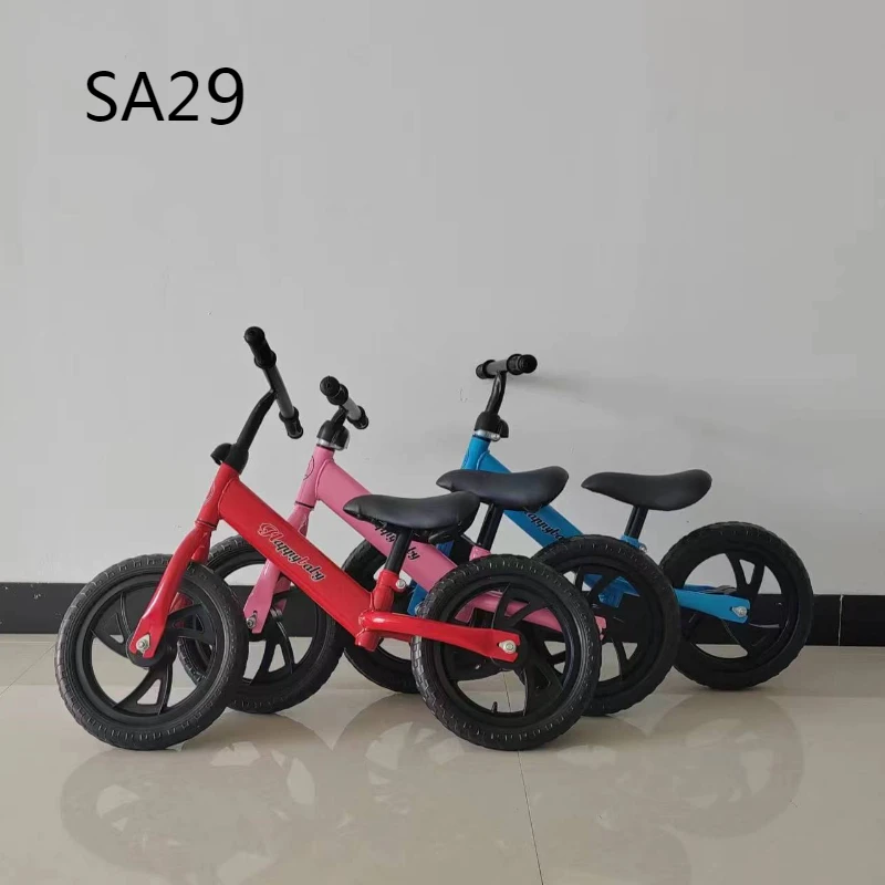 baby push 2 wheels no pedal 12 inch ride on cycle for 3-6 years old children bicycle kids balance bike