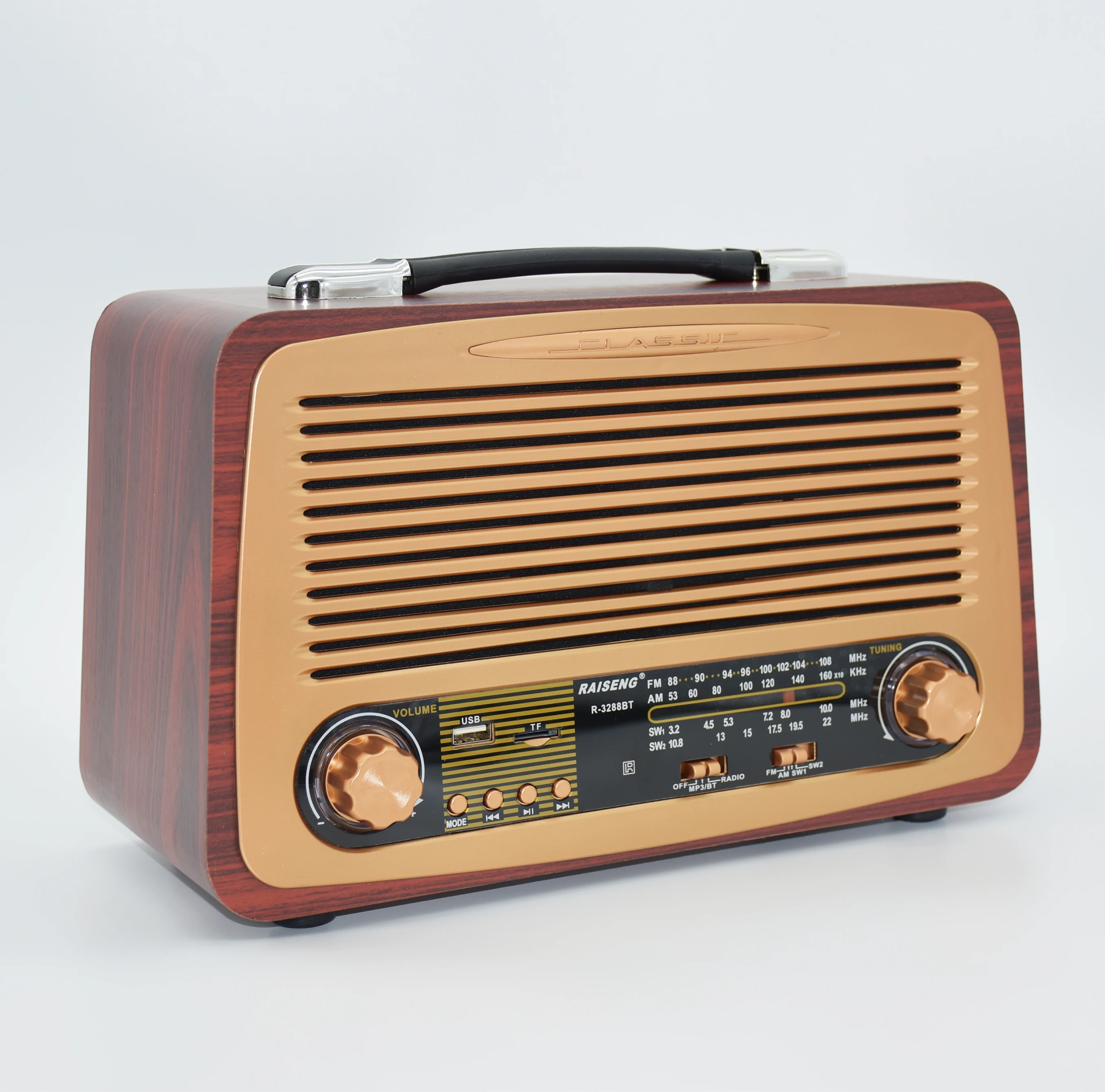 R-3288BT портативный AM FM Redsun радио Ручной большой приемник Ретро Boombox Home BT Airplay Беспроводной Динамик