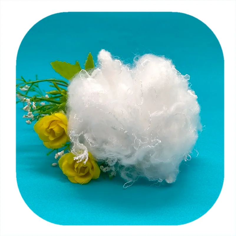 Super Soft Virgin Siliconized 0.9D*38MM Micro Down Like PSF Polyester Staple Fiber for Filling