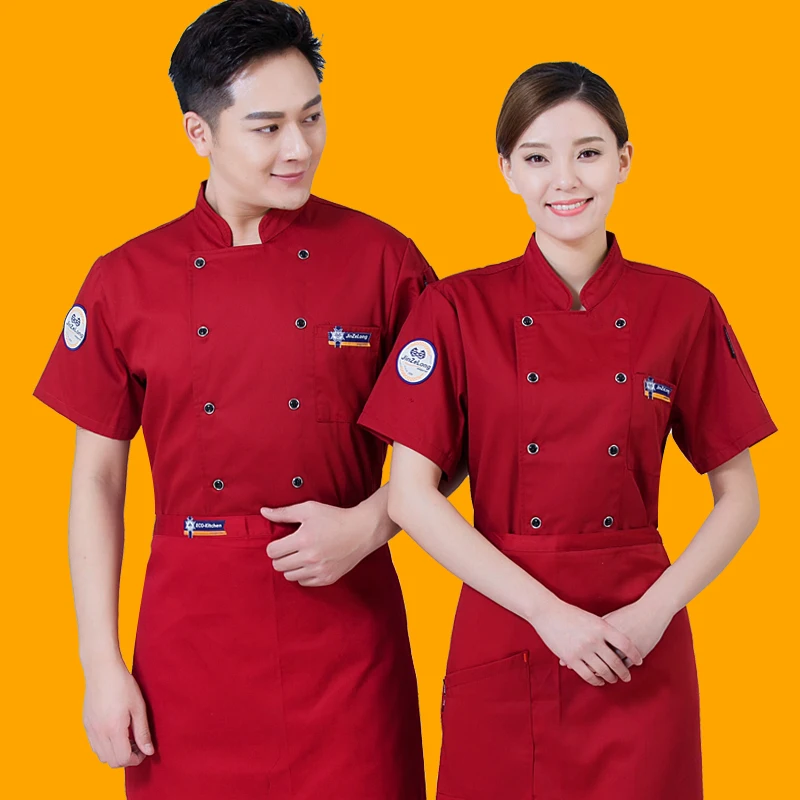 Chef Uniform Hotel Staff Uniform Restaurant & Bar Polyester Cotton for Unisex Sets uniforms for chef