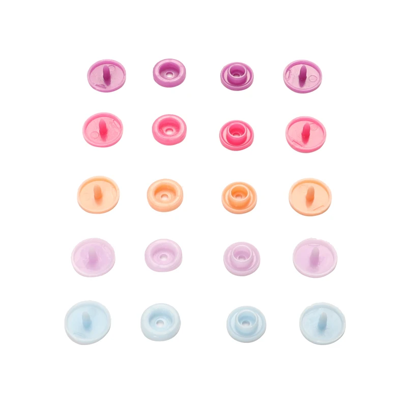 
plastic snap button for baby cloth DIY Replacement Zipper Repair No-Sew Buttons colorful snap button 